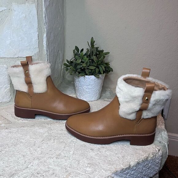 Fit Flop MIMIE ANKLE hazelnut BOOTS Comfort Sz 6 - Picture 7 of 7